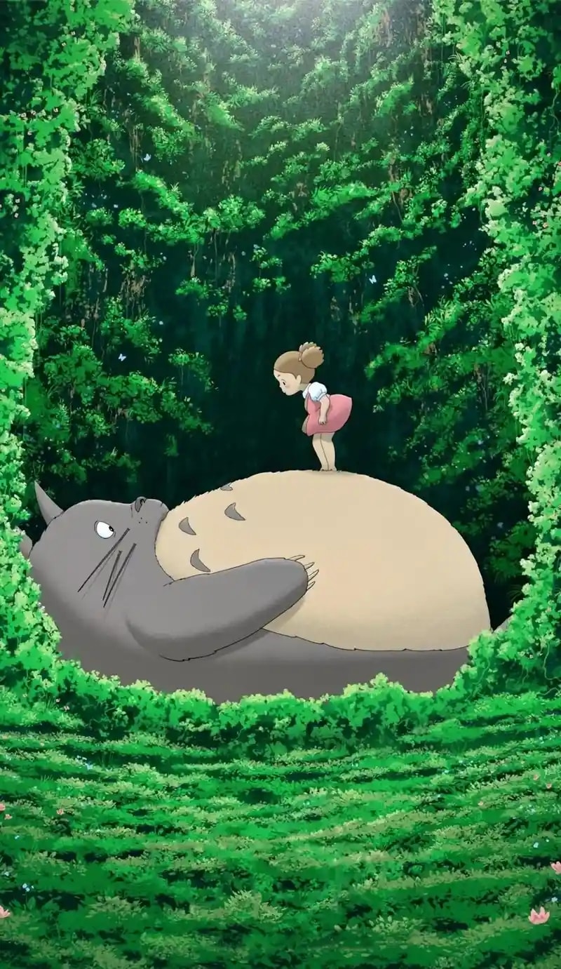 hình nền máy tính totoro 4k