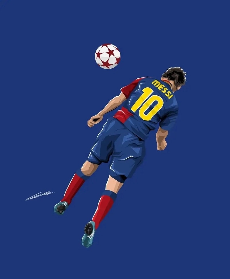 hình nền messi 3d