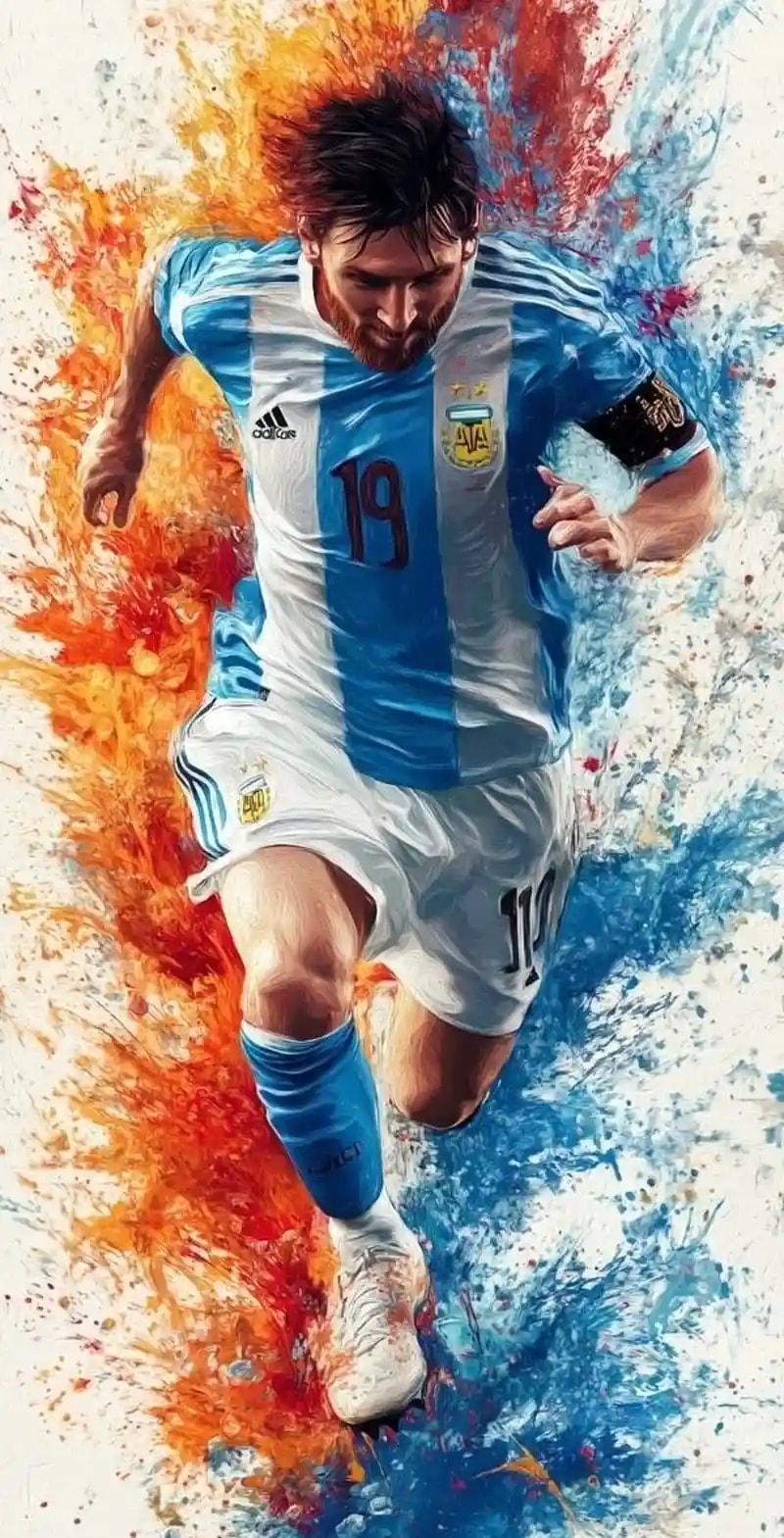 hình nền messi argentina 4k