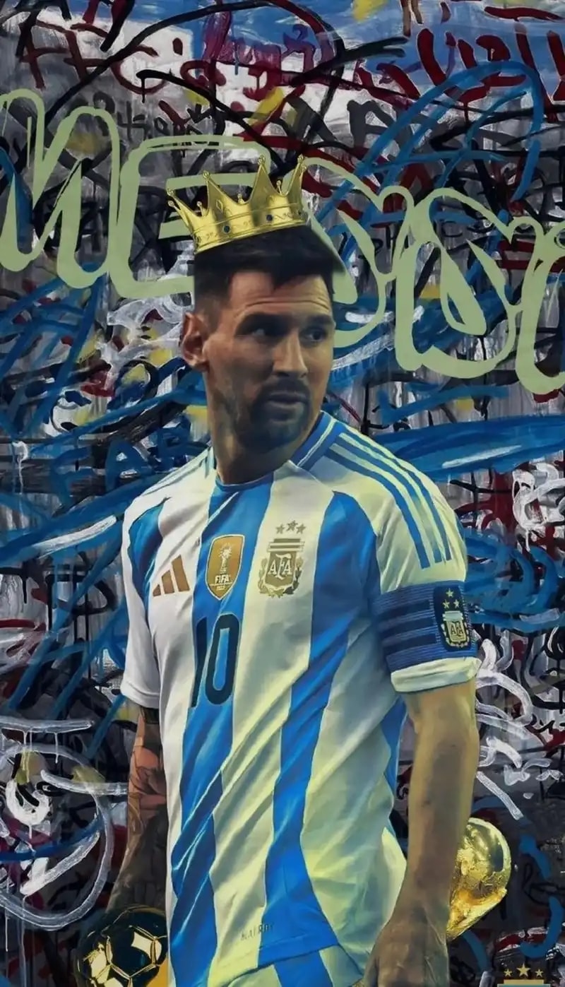 hình nền messi ngầu