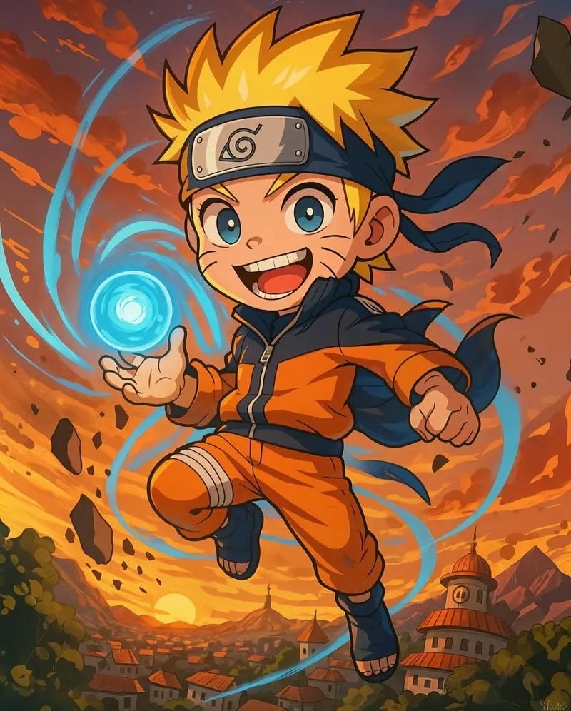 hình nền naruto cửu vĩ cute