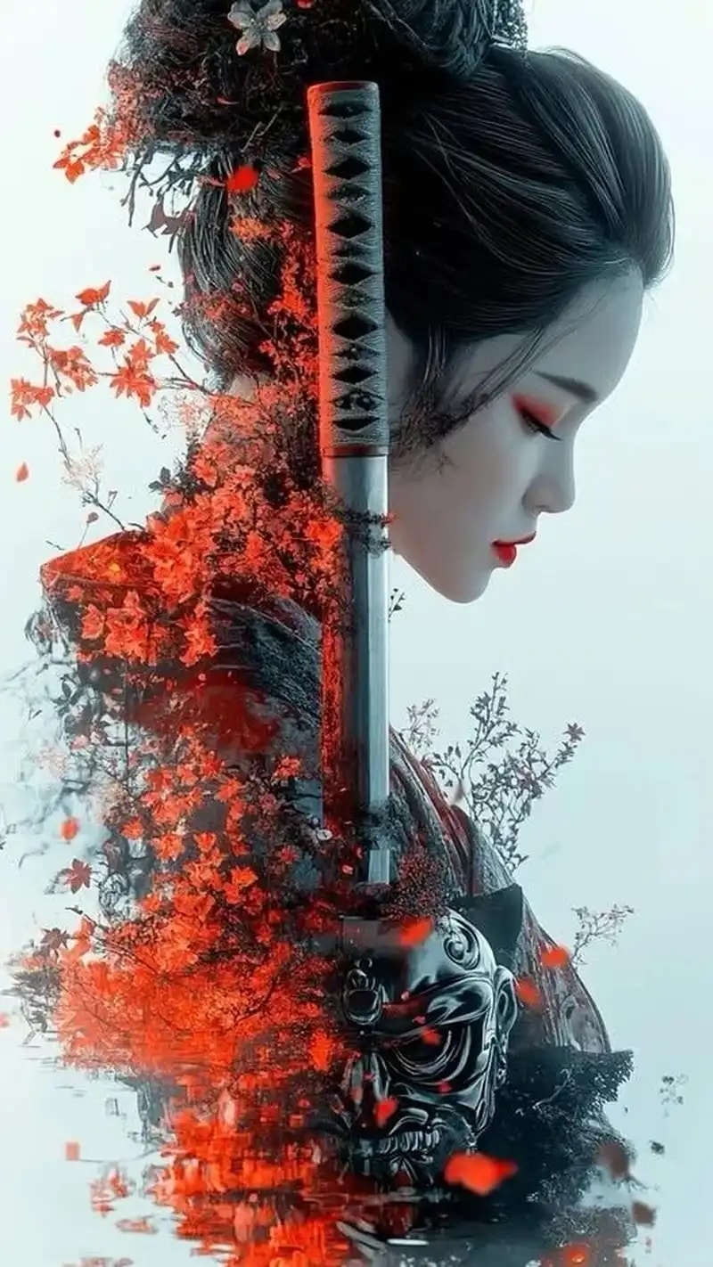 hình nền samurai nữ