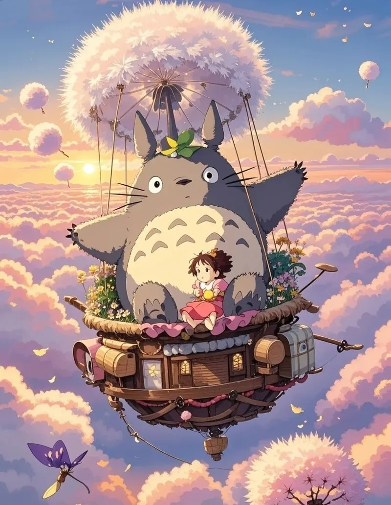 hình nền totoro dễ thương