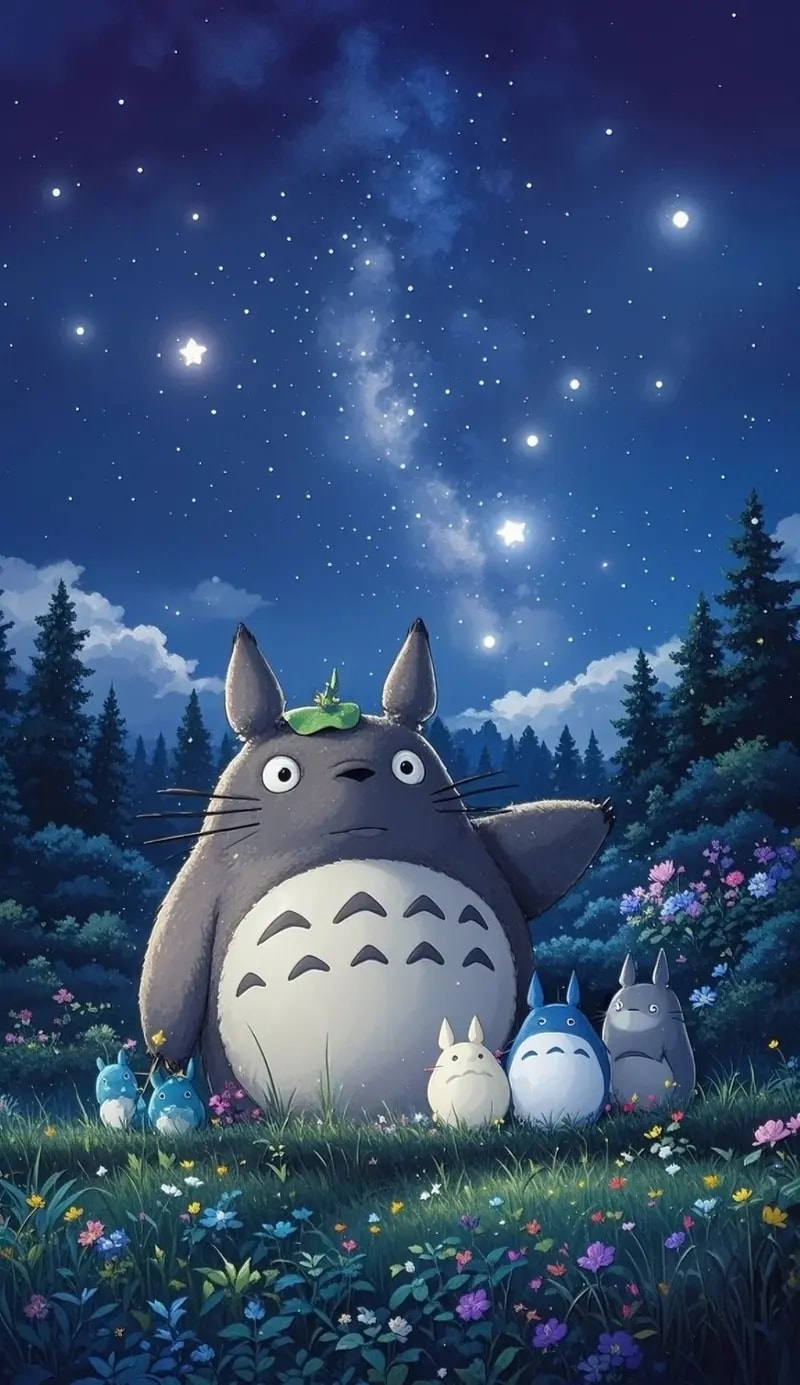 hình nền totoro đẹp cho điện thoại