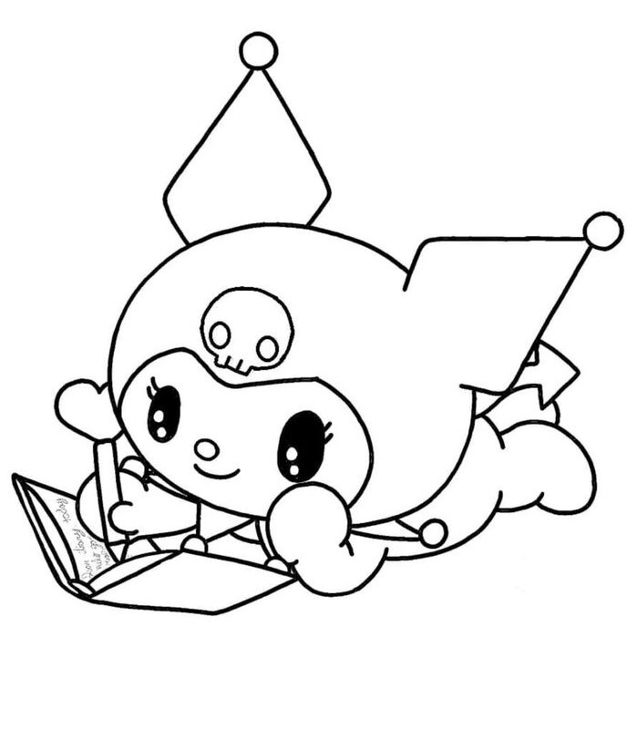 tranh tô màu kuromi 1