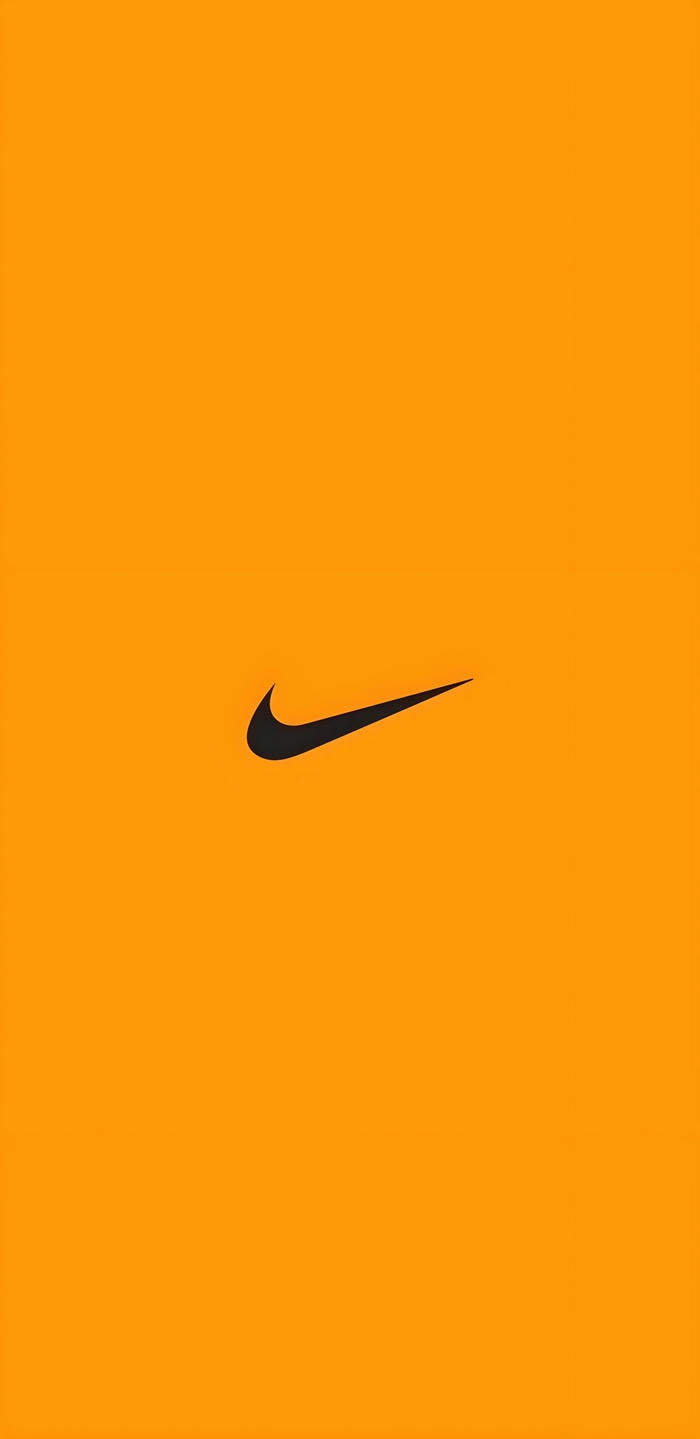 Hình nền nike logo màu cam
