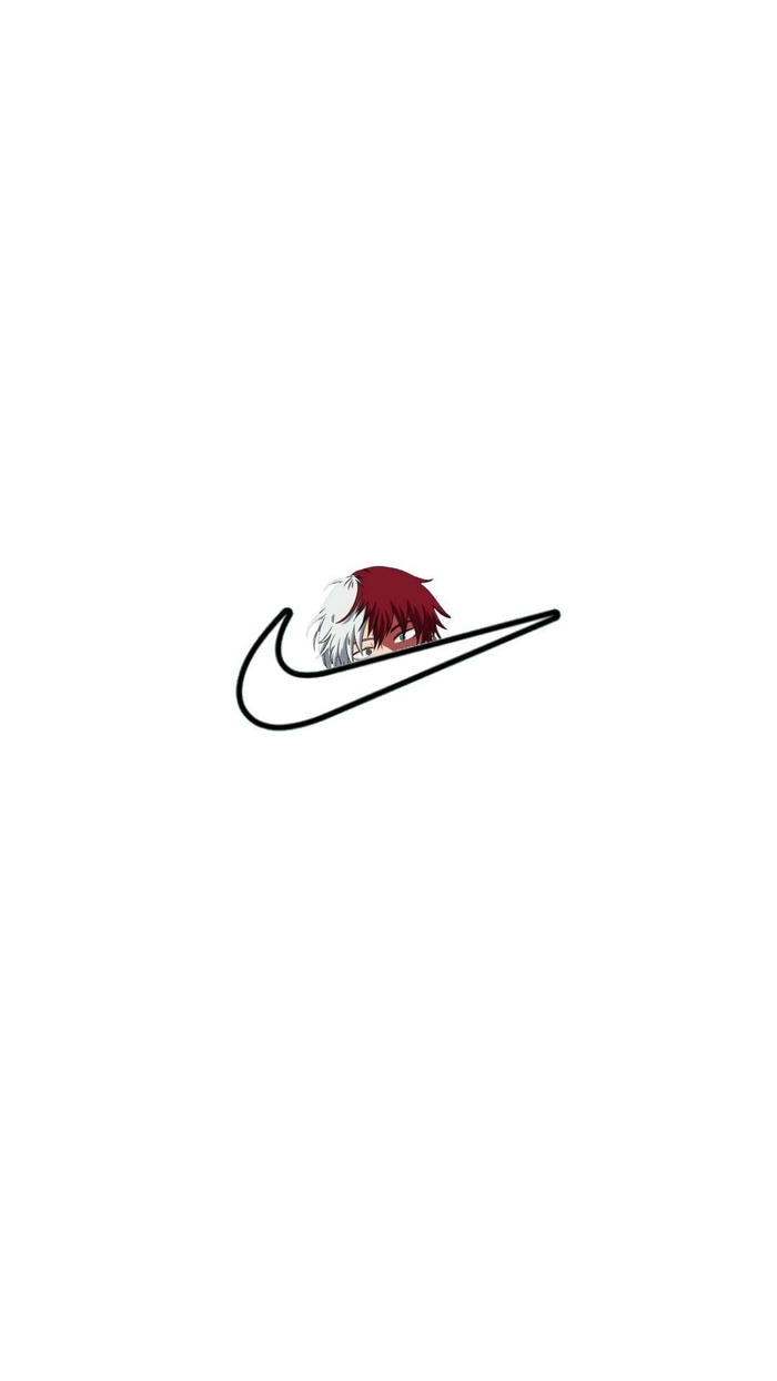 Hình nền nike logo màu trắng hd