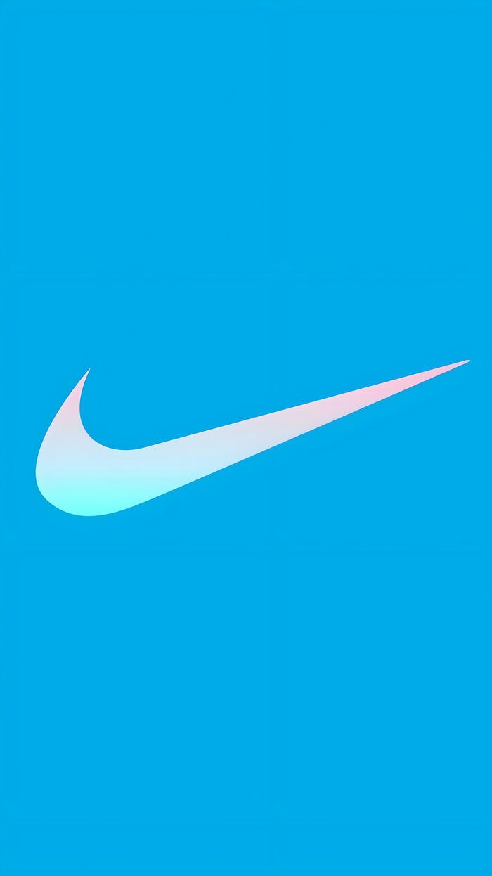 Hình nền nike logo màu xanh