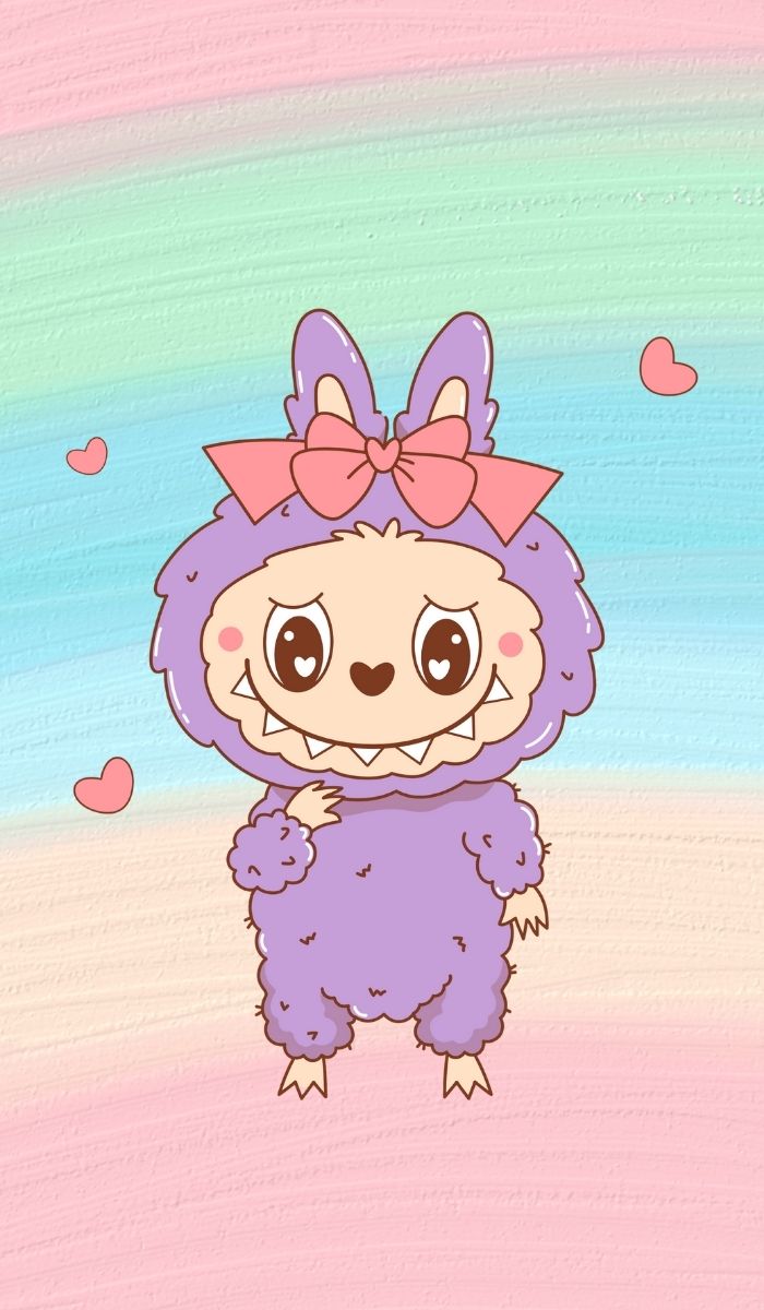 hình nền cartoon labubu