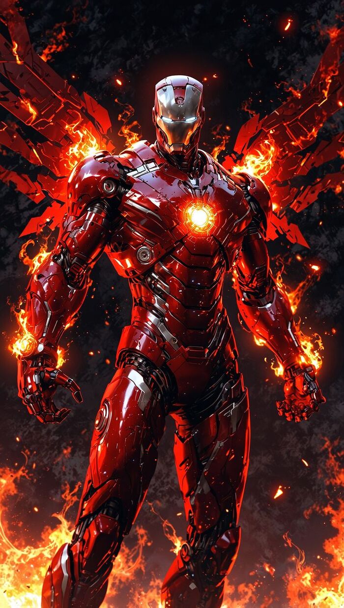 hình nền iron man 4d