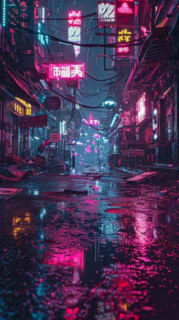 hình nền thành phố Neon hd full