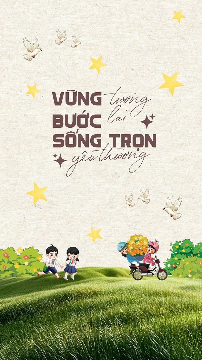 hình nền yêu nước đáng yêu