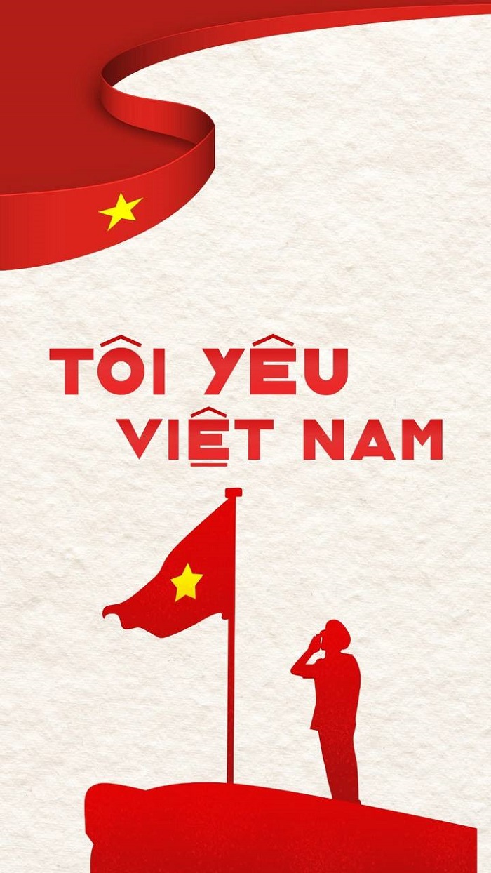 hình nền yêu nước siêu đáng yêu đẹp