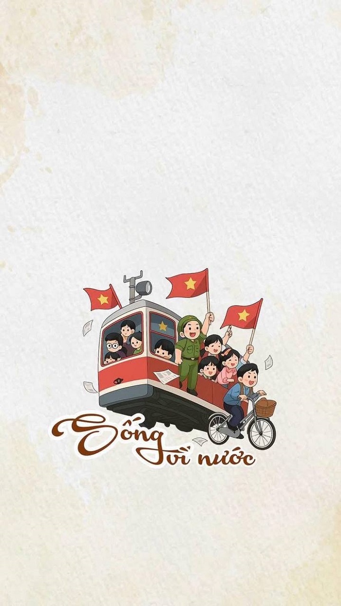 hình nền yêu nước siêu dễ thương cute