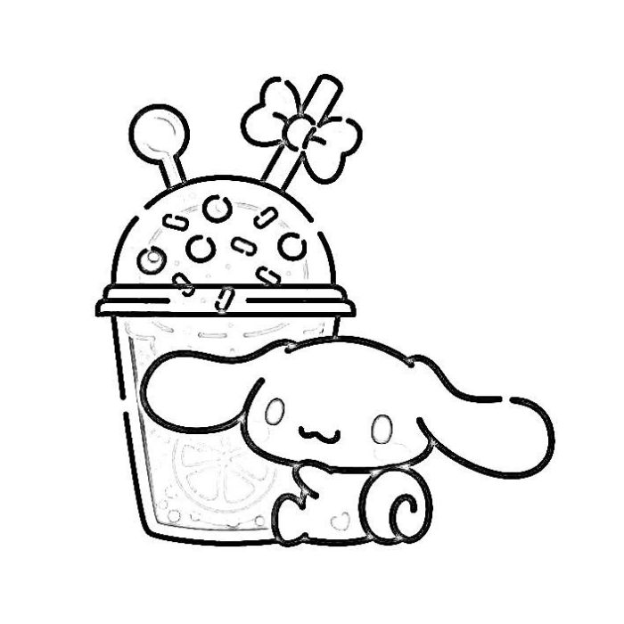 tranh tô màu cinnamoroll 11
