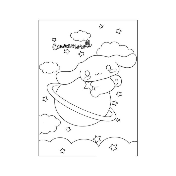 tranh tô màu cinnamoroll 13