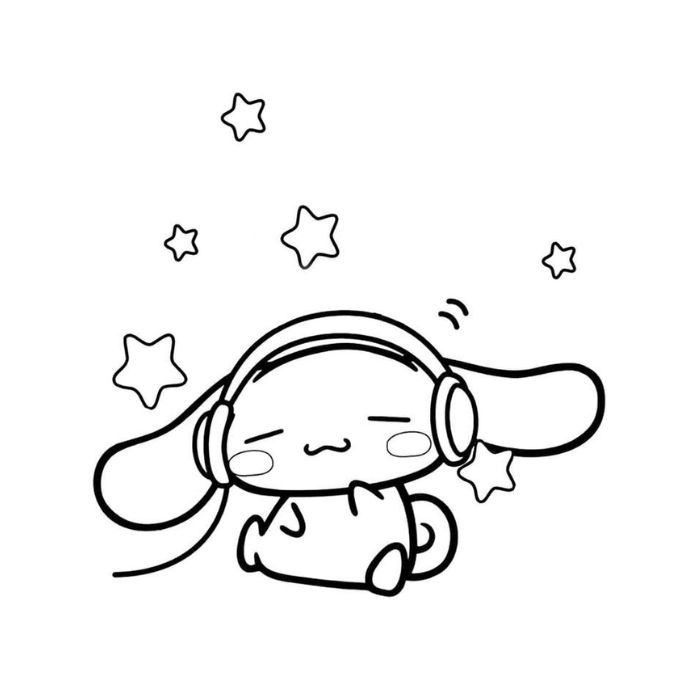 tranh tô màu cinnamoroll 14
