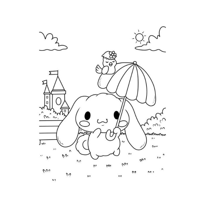 tranh tô màu cinnamoroll 15