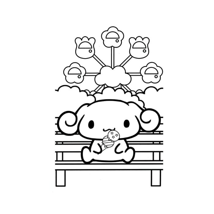 tranh tô màu cinnamoroll 16