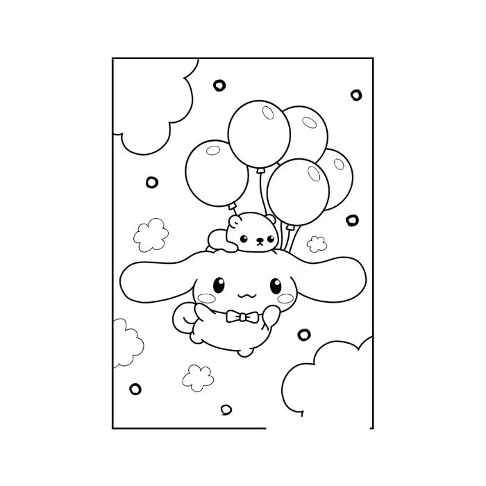 tranh tô màu cinnamoroll 17