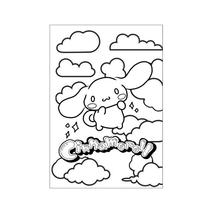 tranh tô màu cinnamoroll 18