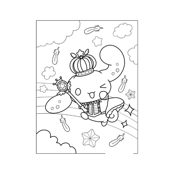 tranh tô màu cinnamoroll 19