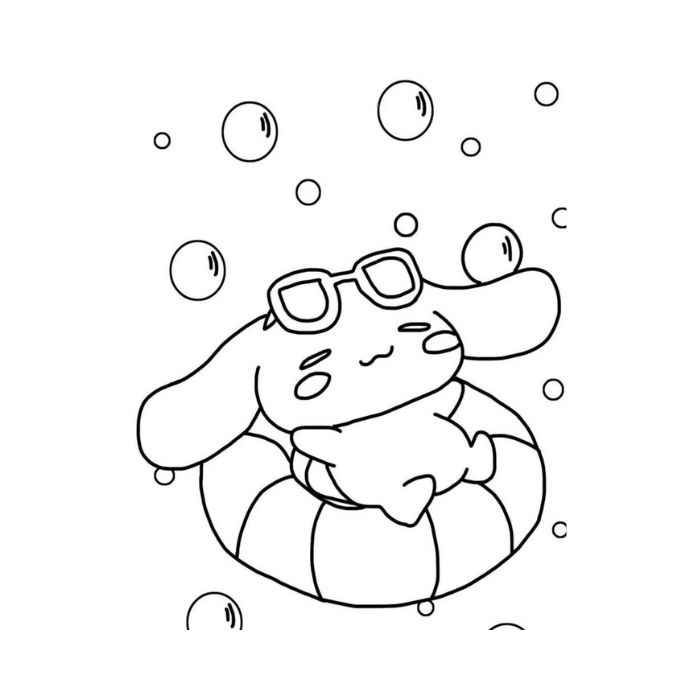 tranh tô màu cinnamoroll 2