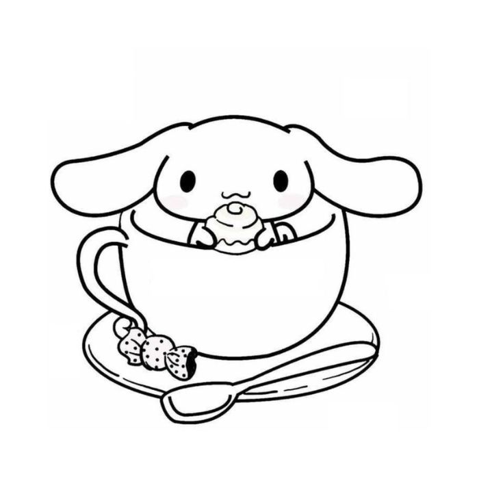 tranh tô màu cinnamoroll 20