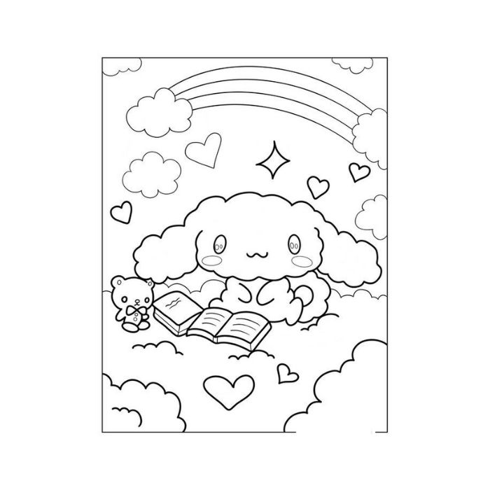 tranh tô màu cinnamoroll 21