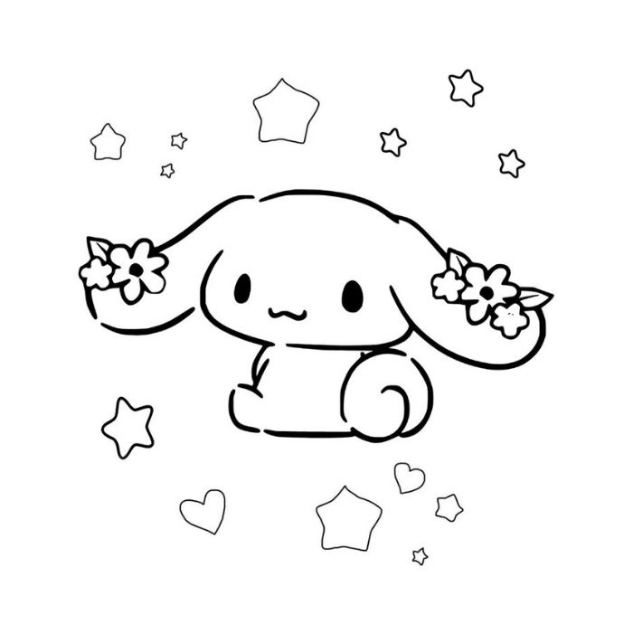 tranh tô màu cinnamoroll 23