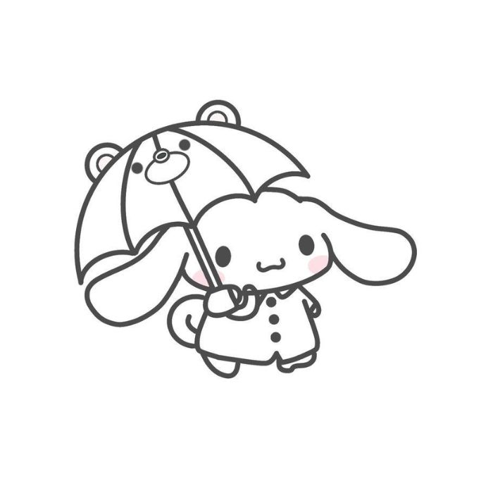 tranh tô màu cinnamoroll 24