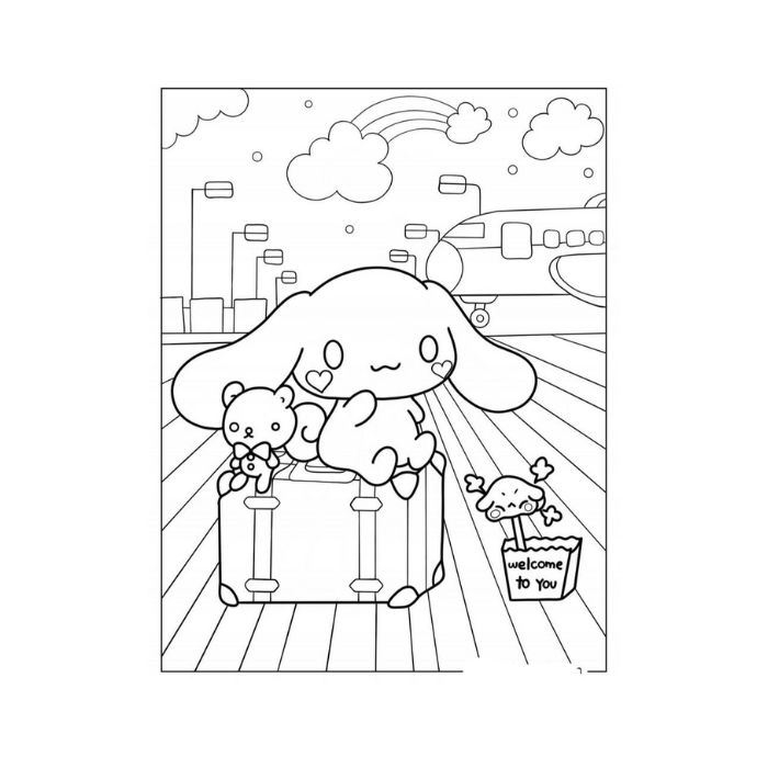 tranh tô màu cinnamoroll 25