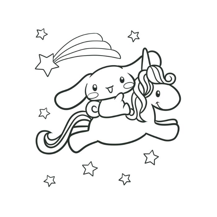 tranh tô màu cinnamoroll 26