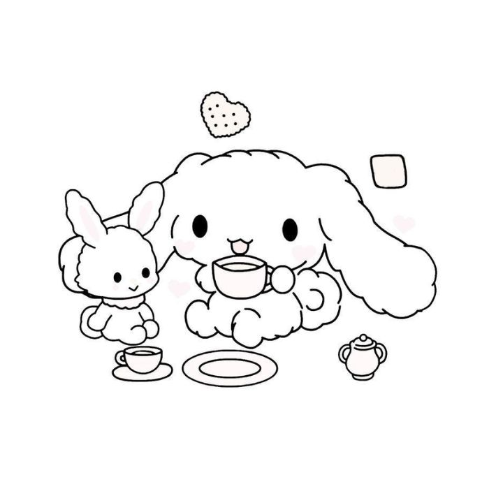 tranh tô màu cinnamoroll 28