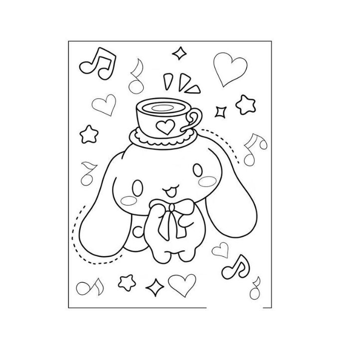 tranh tô màu cinnamoroll 30
