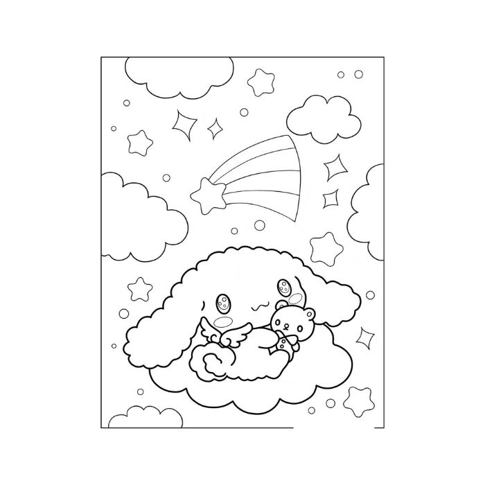 tranh tô màu cinnamoroll 32