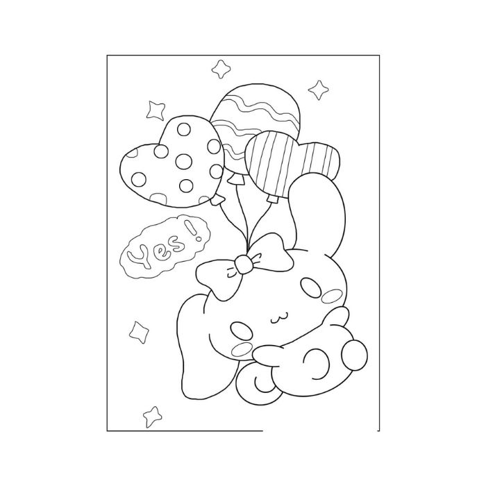 tranh tô màu cinnamoroll 33