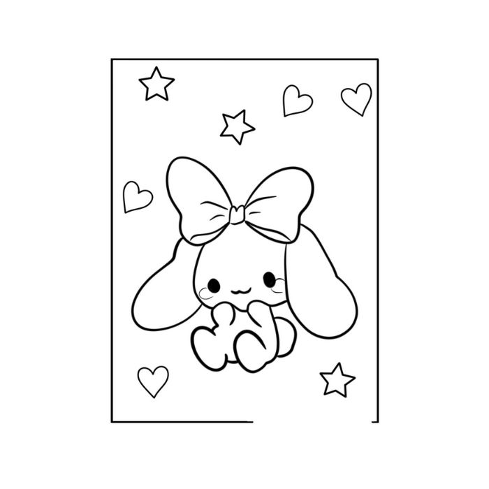 tranh tô màu cinnamoroll 34