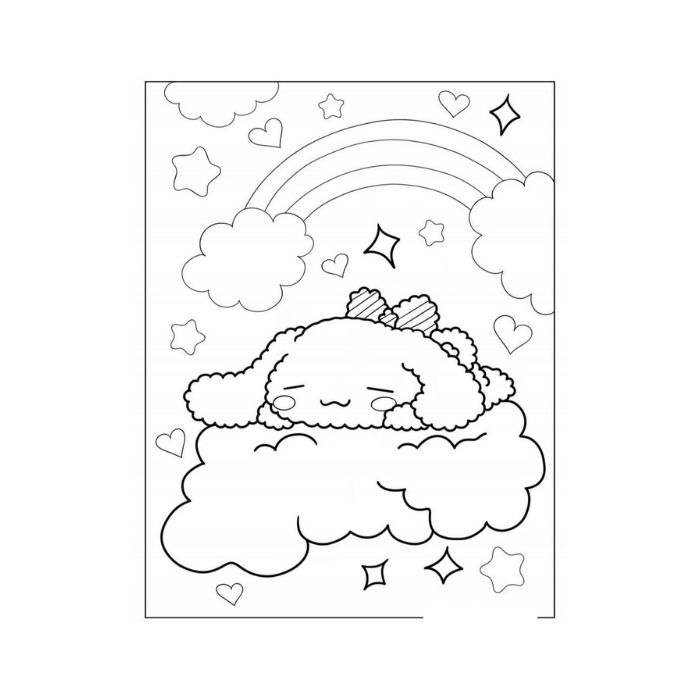 tranh tô màu cinnamoroll 35
