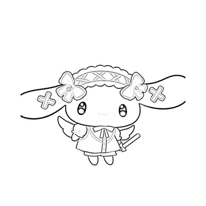 tranh tô màu cinnamoroll 4