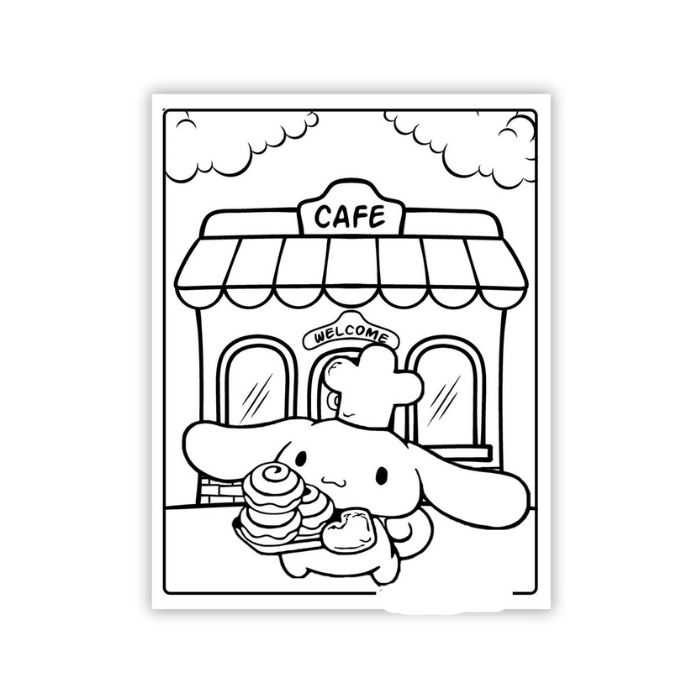 tranh tô màu cinnamoroll 5