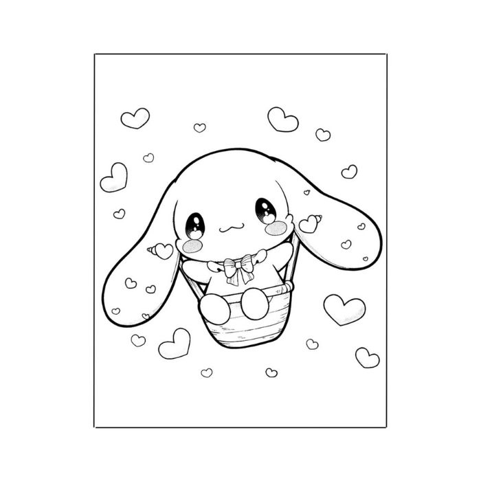 tranh tô màu cinnamoroll 6