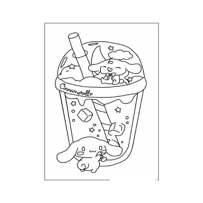 tranh tô màu cinnamoroll 9