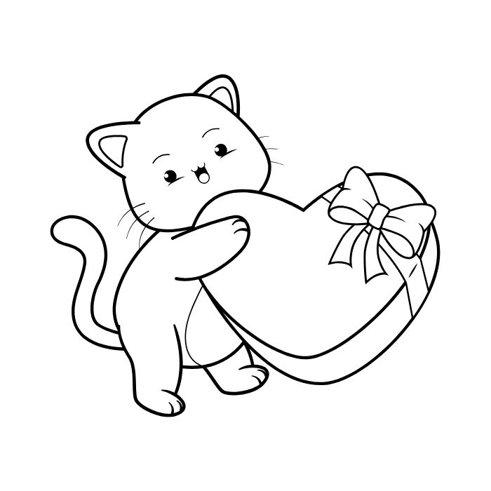 tranh tô màu con mèo 31