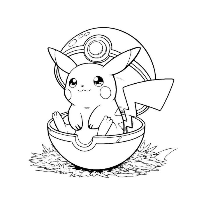 tranh tô màu pokemon 1