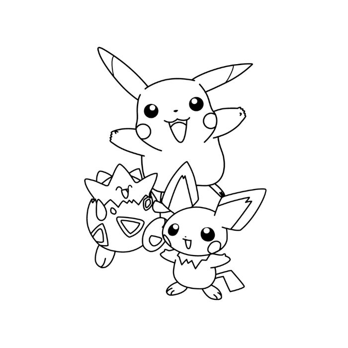 tranh tô màu pokemon 10