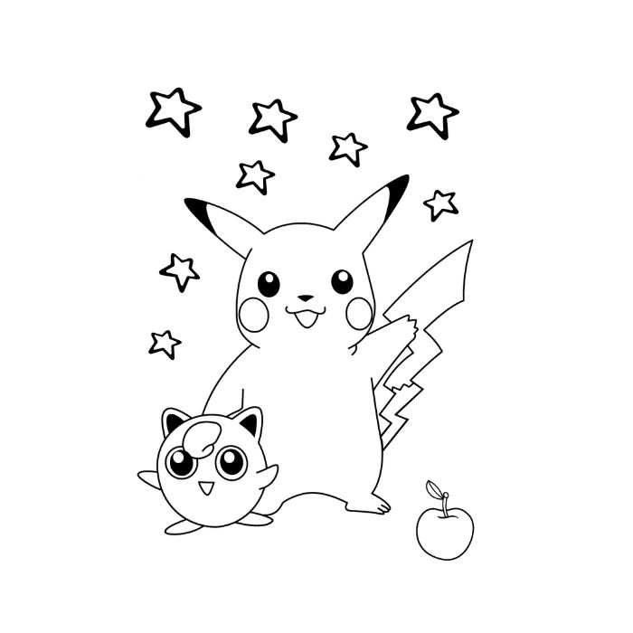 tranh tô màu pokemon 16