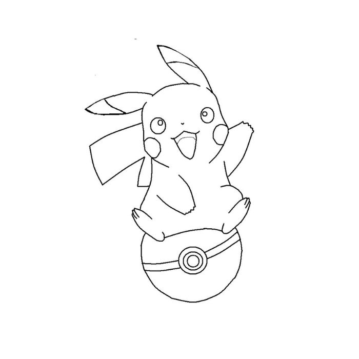 tranh tô màu pokemon 19