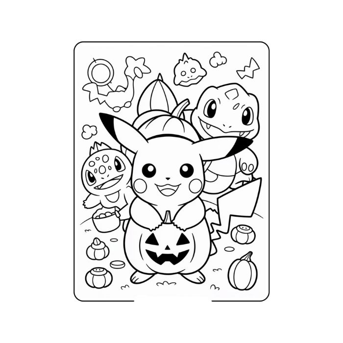tranh tô màu pokemon 2