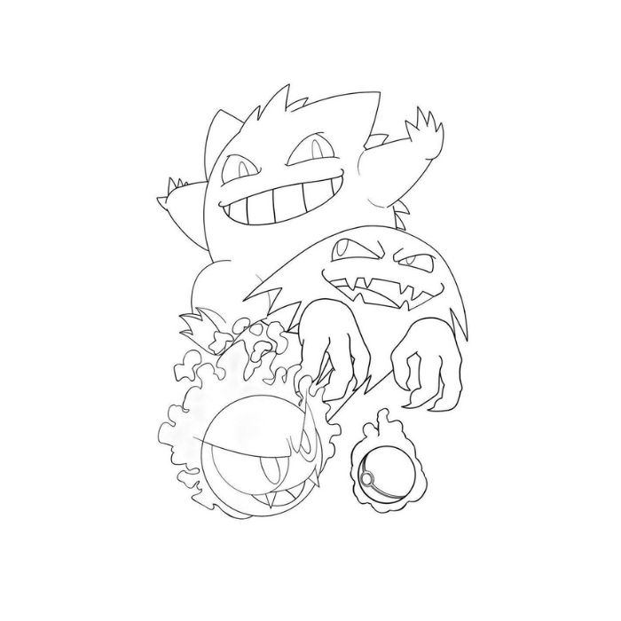 tranh tô màu pokemon 22